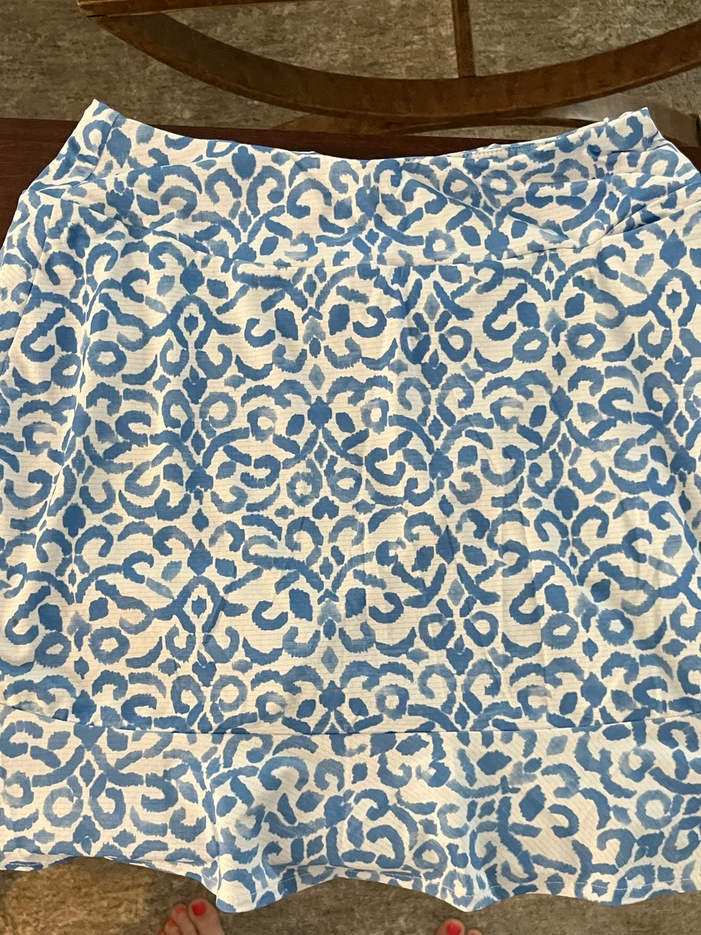 Gottex Blue and White Printed Skort
